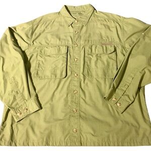 ExOfficio Insect Shield Light Green Button-Up Insect Repellent Men’s Shirt